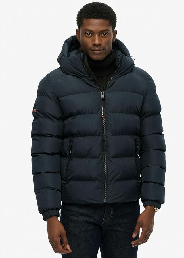 Superdry gewatteerde winterjas eclipse donkerblauw eclipse donkerblauw - Foto 10