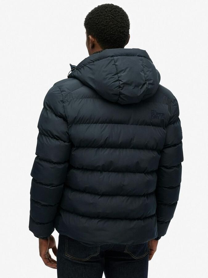 Superdry gewatteerde winterjas eclipse donkerblauw eclipse donkerblauw - Foto 6