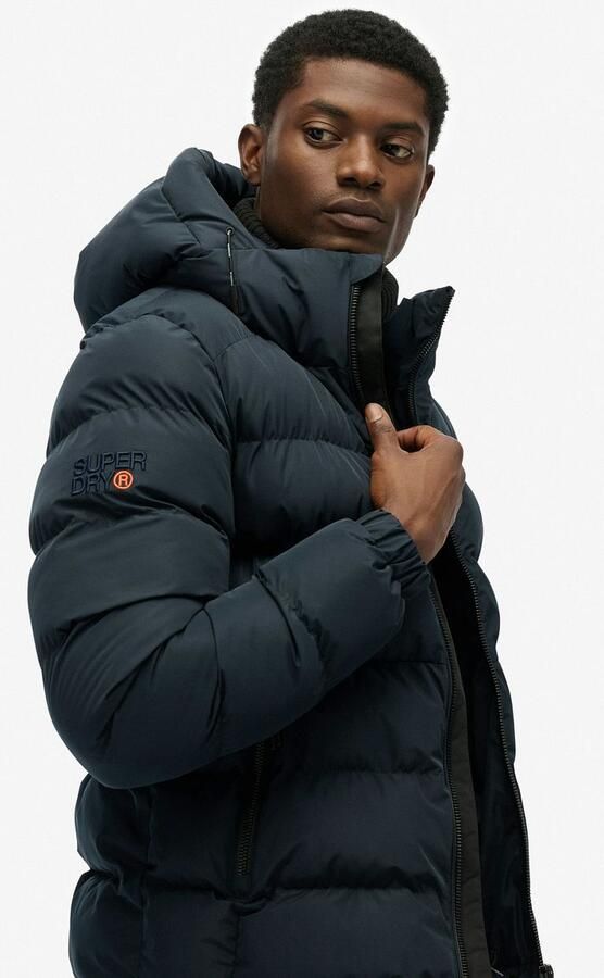 Superdry gewatteerde winterjas eclipse donkerblauw eclipse donkerblauw - Foto 10