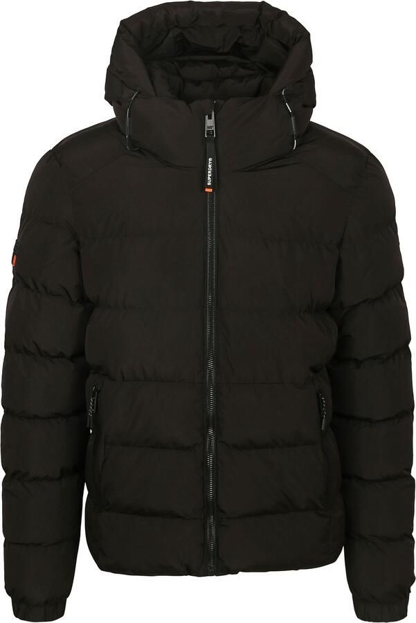 Superdry Gewatteerd jack met capuchon en ritszakken opzij - Foto 6