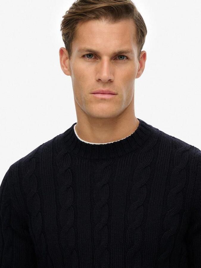 Superdry Pullover Jacob Cable Navy - Foto 4