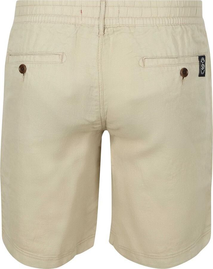 Superdry Broek Short Linen Merchant Abbey Stone