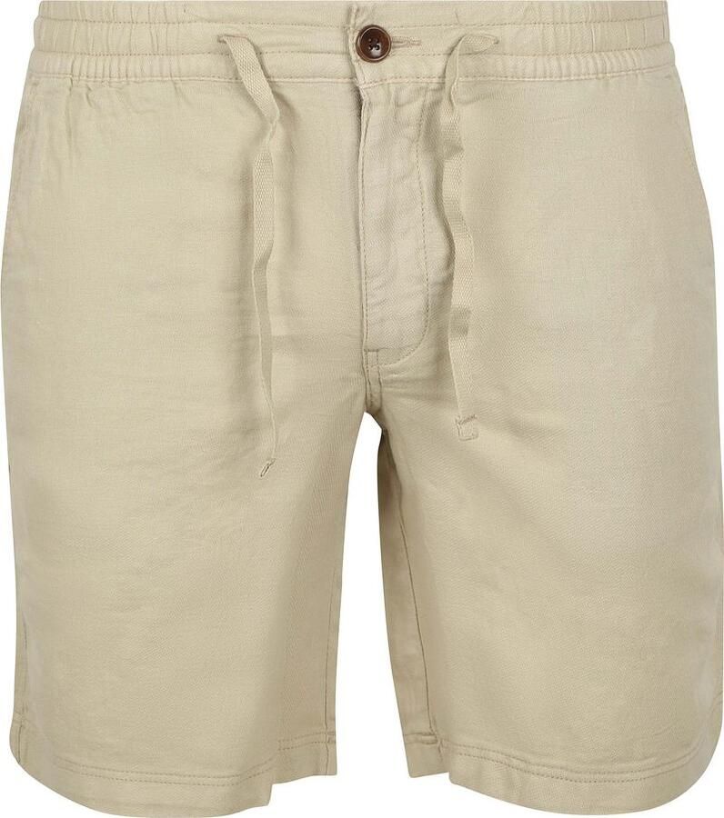 Superdry Broek Short Linen Merchant Abbey Stone