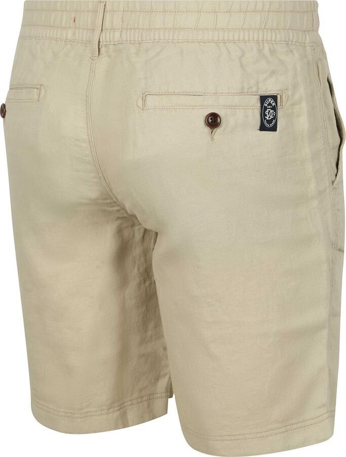 Superdry Broek Short Linen Merchant Abbey Stone - Foto 4