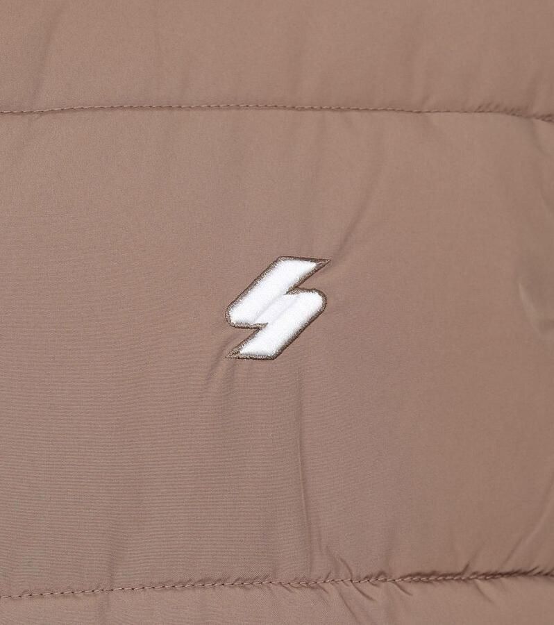 Superdry Trainingsjack Sports Puffer Bodywarmer Beige - Foto 3