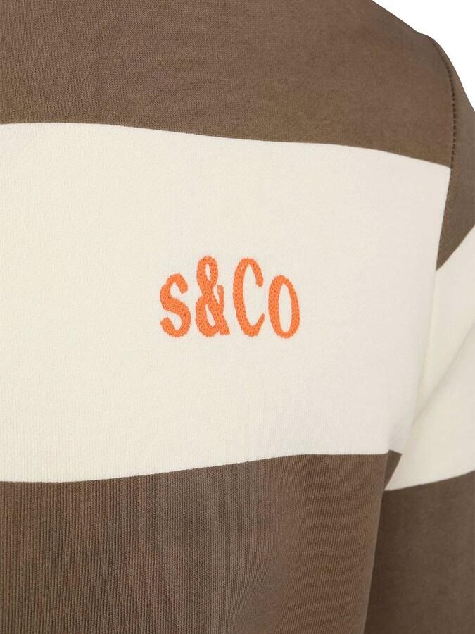 Supply & Co Polo Longsleeve Streep Bruin - Foto 2