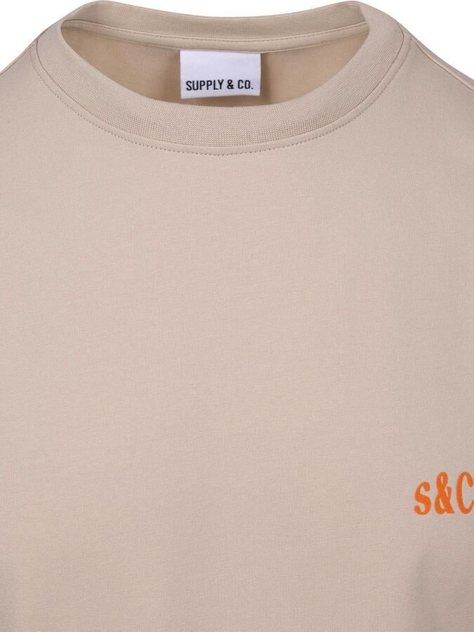 Supply & Co T-Shirt Backprint Beige - Foto 2