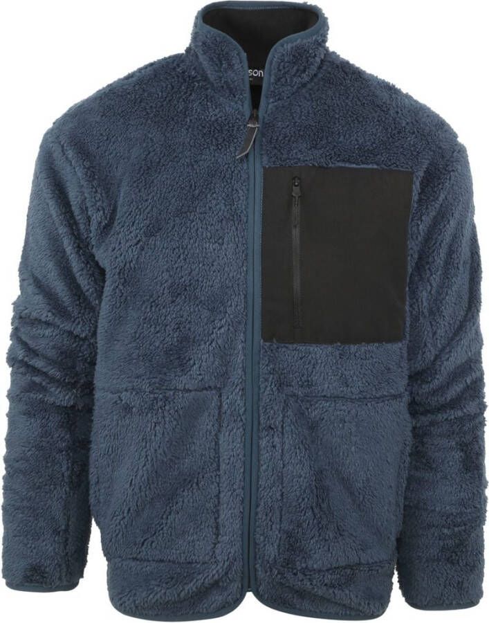Tenson Thermal Teddy Fleece Jack Donkerblauw