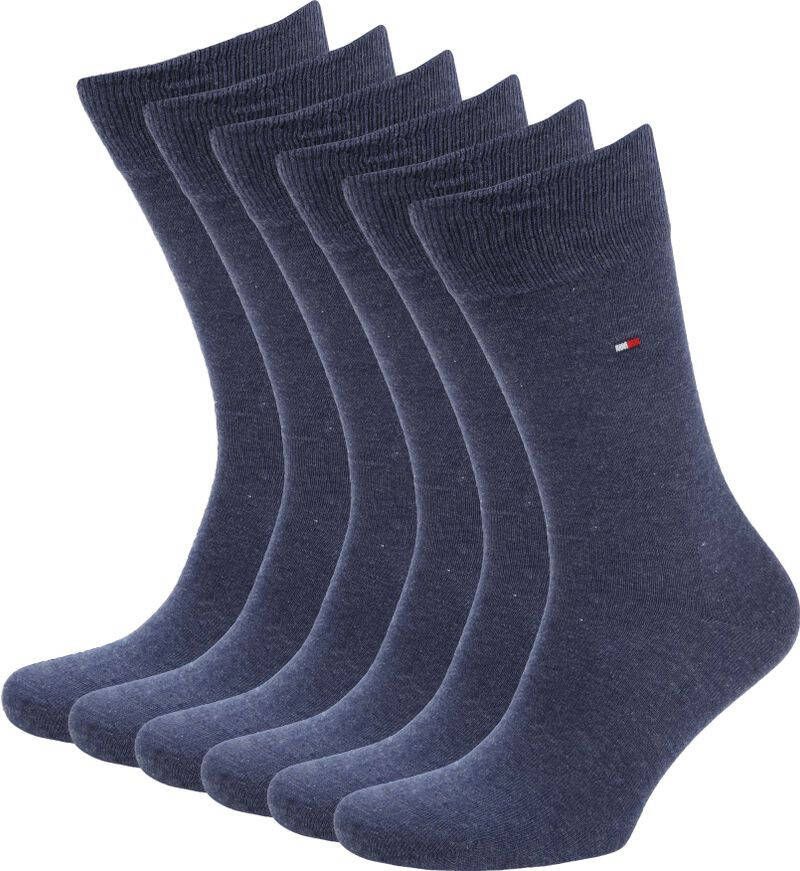 Tommy Hilfiger Classic 6-Pack Sokken Blauw