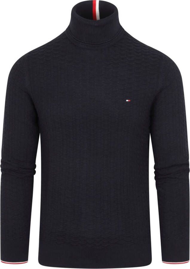 Tommy Hilfiger Coltrui Structuur Donkerblauw