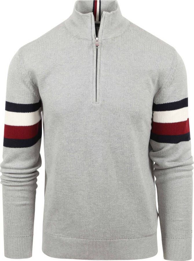 Tommy Hilfiger Trui met staande kraag ALLOVER STRUCTURE GS ZIP MOCK
