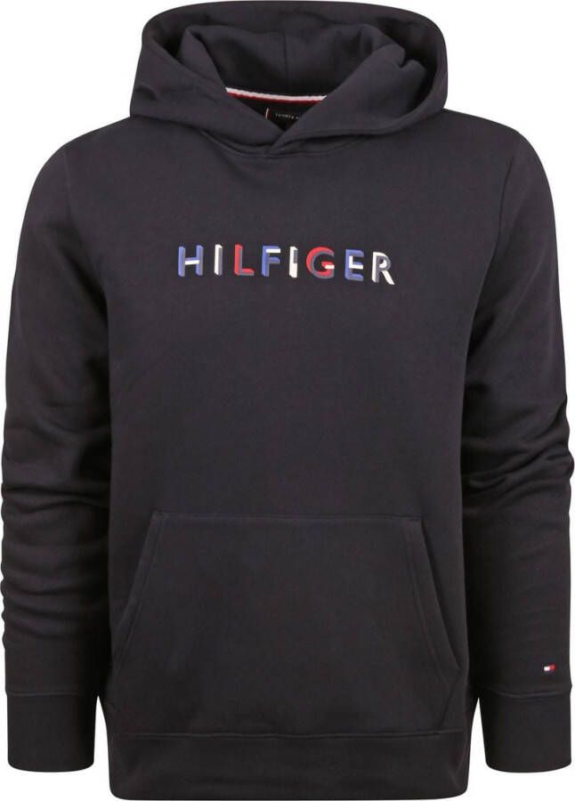 Tommy Hilfiger Heren Logo Lettering Sweatshirt Blue Heren