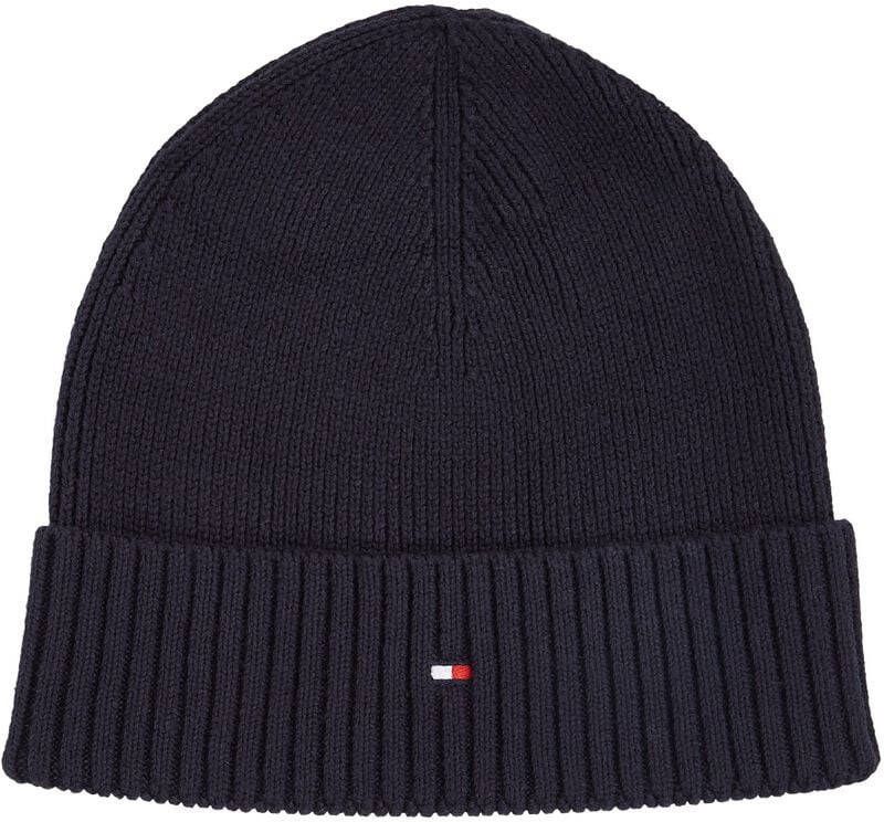 Tommy Hilfiger Beanie met labelstitching model 'ESSENTIAL FLAG BEANIE'