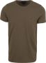 Tommy Hilfiger Donkergroene T-shirt Stretch Extra Slim Fit Tee - Thumbnail 3