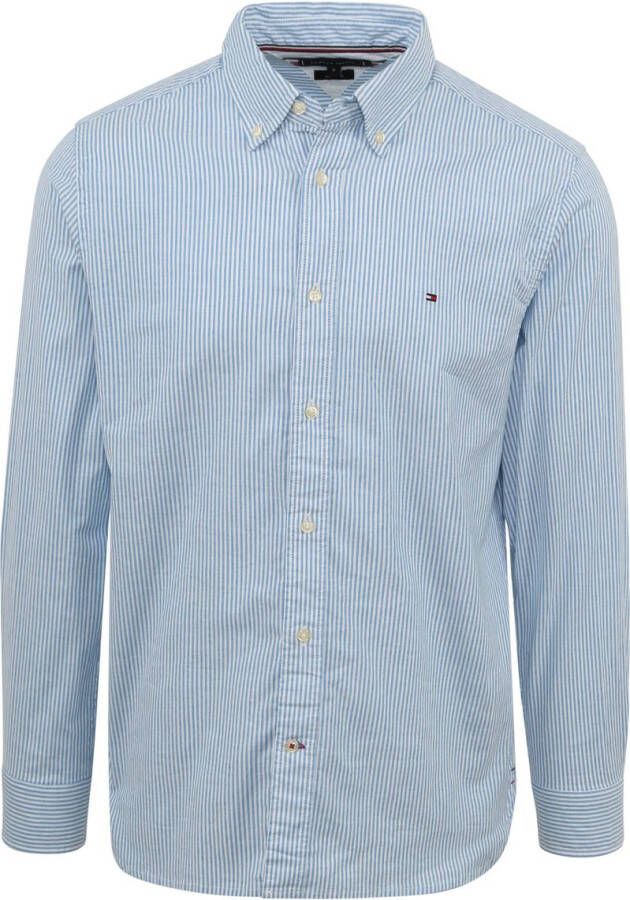 Tommy Hilfiger Overhemd met lange mouwen 1985 FLEX OXFORD STRIPE RF SHIRT in gestreepte look