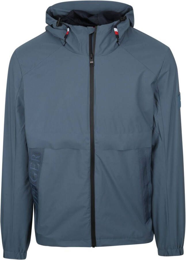 Tommy Hilfiger Herren Jacke ripstop capuchoned jas Blauw Heren