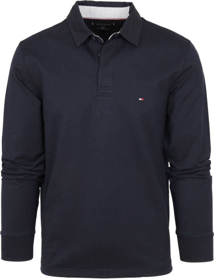 Tommy Hilfiger Rugby Poloshirt Donkerblauw Blauw Heren