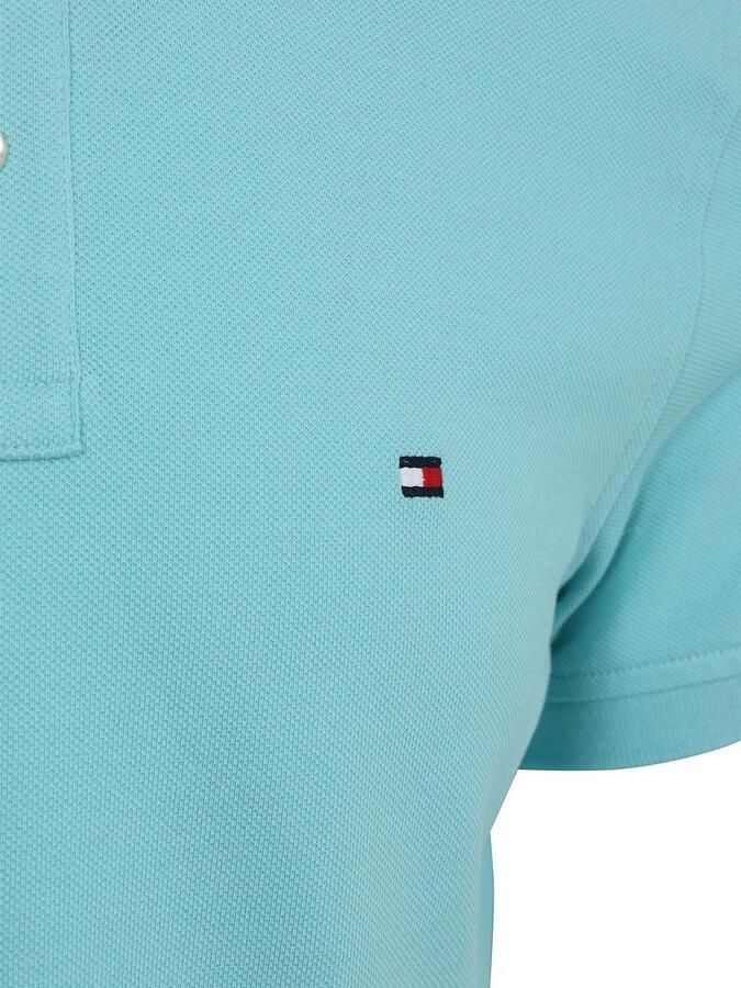 Tommy Hilfiger 1985 Polo Aqua Blauw - Foto 2