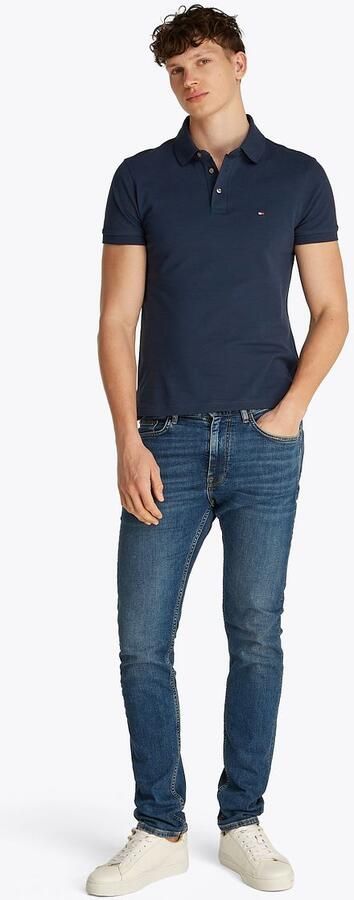 Tommy Hilfiger slim fit polo 1985 donkerblauw - Foto 2