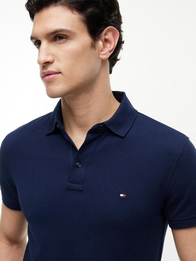 Tommy Hilfiger Heren Slim Fit Polo 1985 Collectie Blue Heren - Foto 7