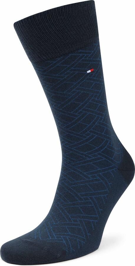 Tommy Hilfiger 2-Pack Sokken AOP Blauw 004 - Foto 5