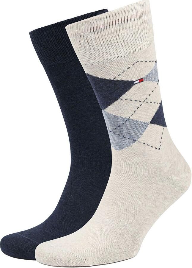Tommy Hilfiger Sokken in gemêleerd design in een set van 2 stuks
