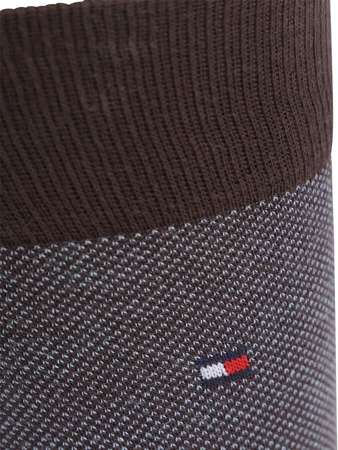 Tommy Hilfiger 2-Pack Sokken Birdseye Burgundy Navy - Foto 2