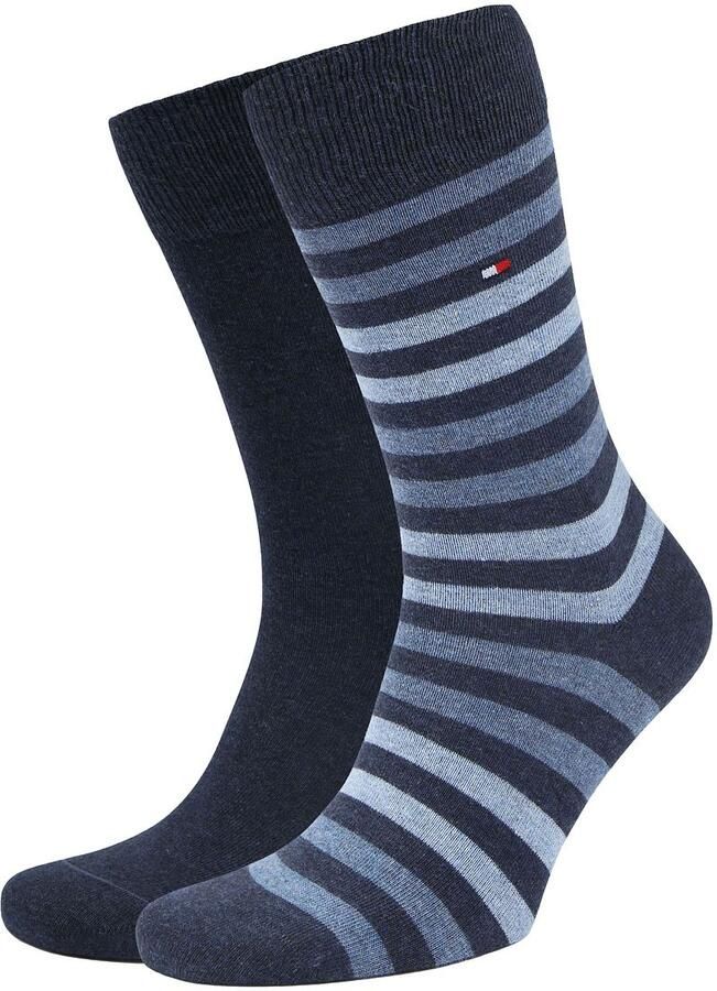 Tommy Hilfiger Sokken met labeldetail in een set van 2 paar model 'DUO STRIPE SOCK' - Foto 5