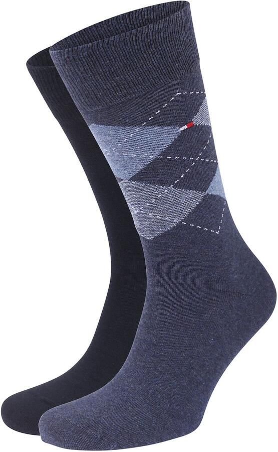 Tommy Hilfiger sokken blauw (set van 2) - Foto 2