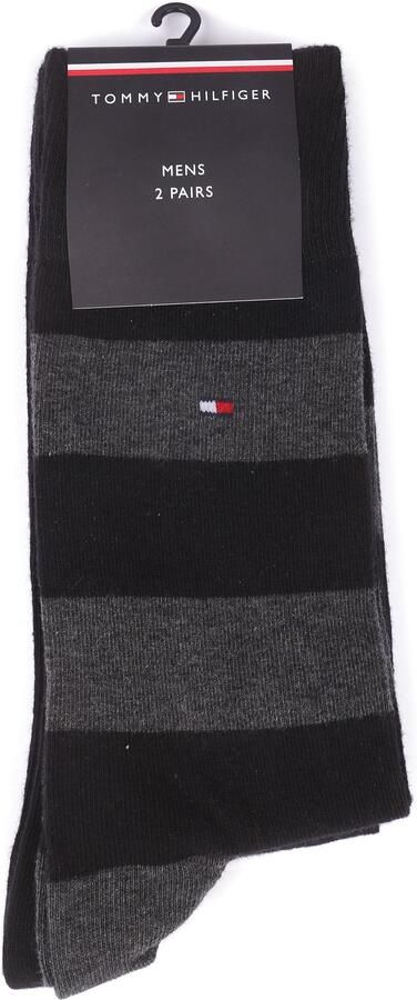 Tommy Hilfiger Sokken TH MEN RUGBY SOCK 2P met ribbrei boordjes ademend (2 paar) - Foto 6