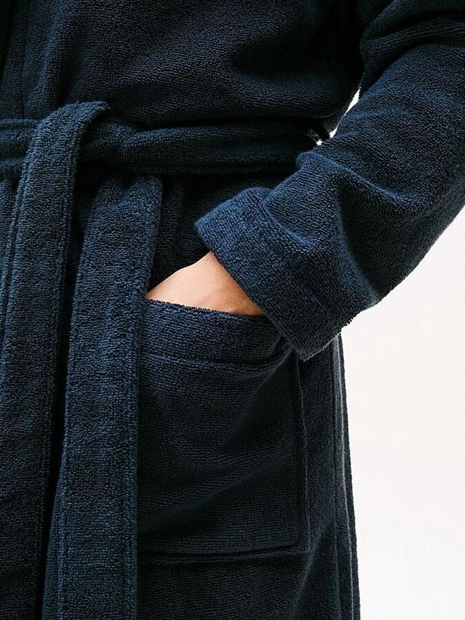 Tommy Hilfiger Underwear Badjas met opgestikte zakken en bindceintuur - Foto 5