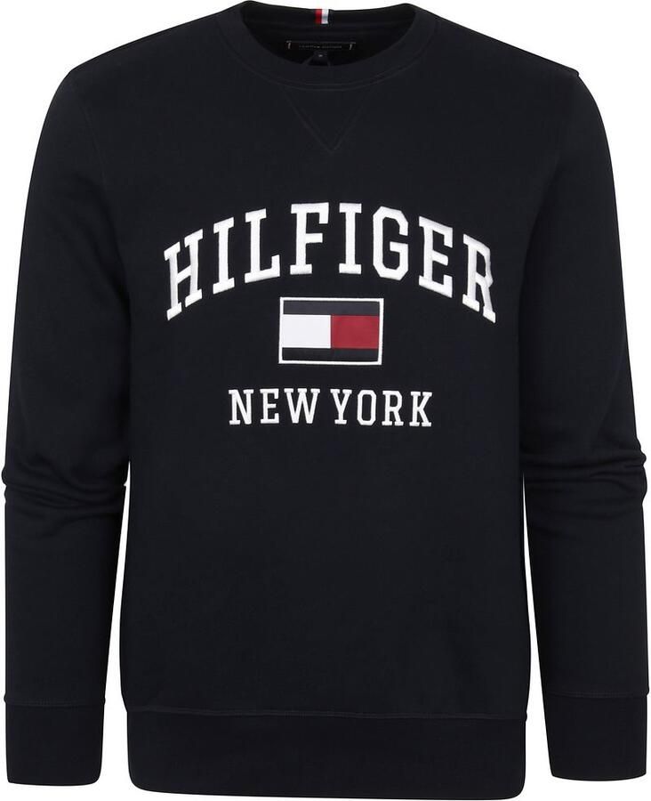 Tommy Hilfiger Big & Tall PLUS SIZE sweatshirt met logostitching model 'VARSITY' - Foto 2