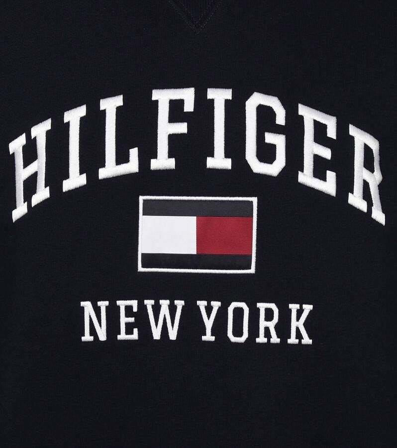 Tommy Hilfiger Big & Tall PLUS SIZE sweatshirt met logostitching model 'VARSITY'