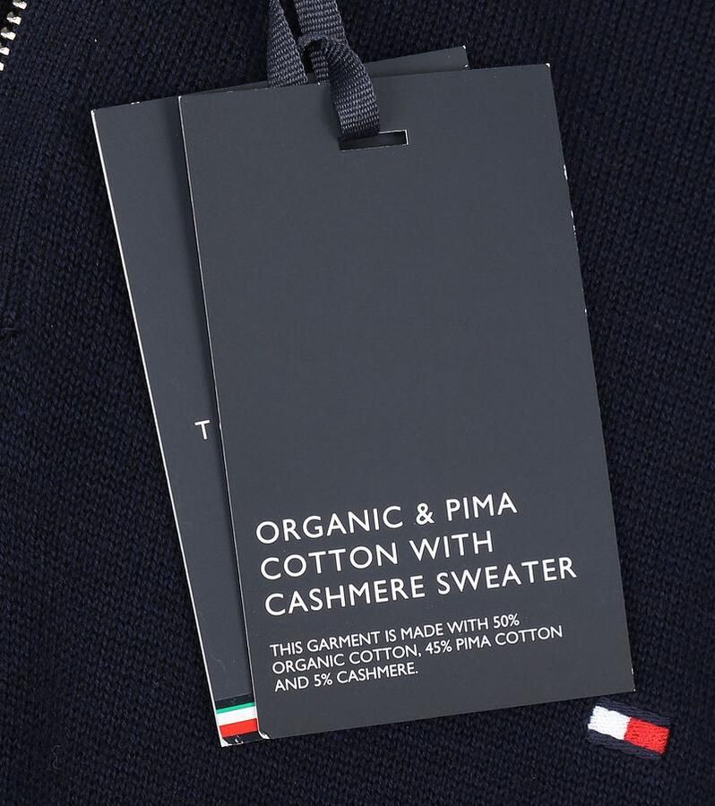 Tommy Hilfiger Schipperstrui BT-PIMA ORG CTN CASHMERE ZMOCK-B - Foto 2