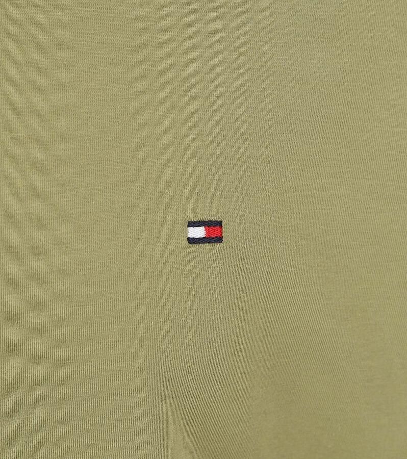 Tommy Hilfiger Big & Tall T-shirt Plus Size met logo faded olive