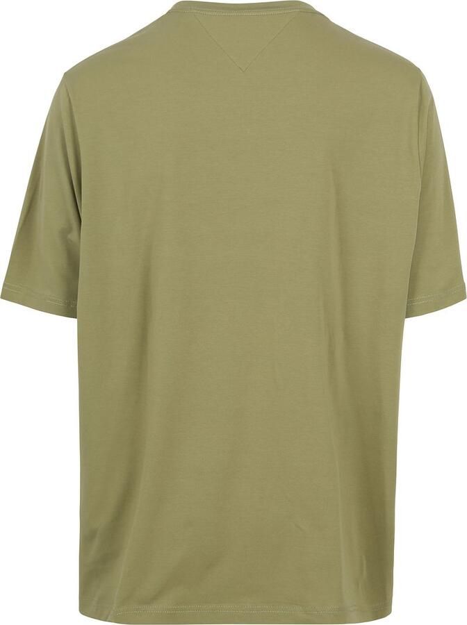 Tommy Hilfiger Big & Tall T-shirt Plus Size met logo faded olive - Foto 2