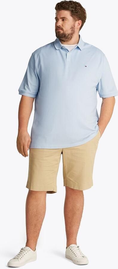 Tommy Hilfiger Big & Tall regular polo lichtblauw - Foto 2