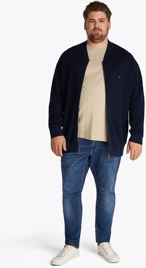 Tommy Hilfiger Vest BT-RACKING STRUCTURE BASEBALL-B Grote maten met fijne structuur - Foto 2