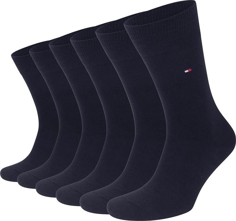 Tommy Hilfiger 2 Paar Klassieke Donkerblauwe Sokken Blue Unisex - Foto 6
