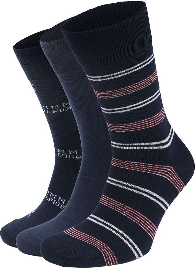 Tommy Hilfiger Sokken met opvallende patroon geschenkdoos (3 paar) - Foto 5