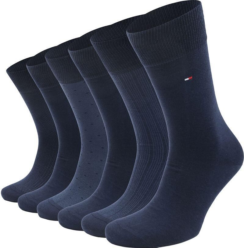 Tommy Hilfiger Sokken TH MEN SOCK 6P TIN GIFTBOX BIRDSEYE Cadeauverpakking ideaal om cadeau te geven katoen-stretch (box 6 paar) - Foto 2