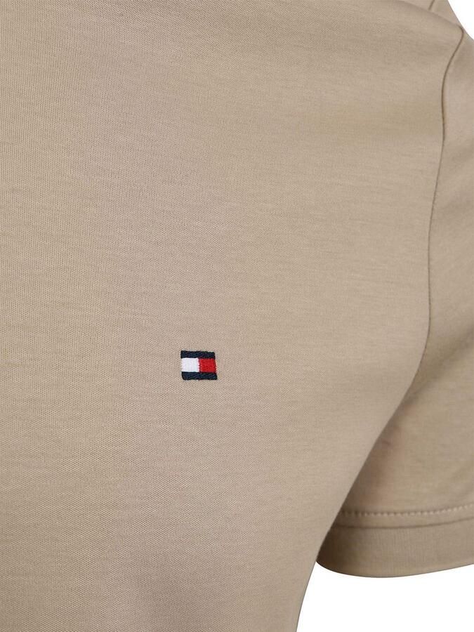 Tommy Hilfiger Half-Zip Polo Interlock Beige - Foto 4