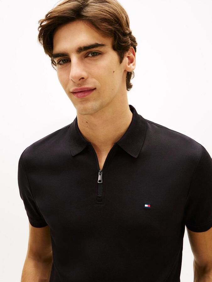 Tommy Hilfiger Half-Zip Polo Interlock Navy - Foto 2