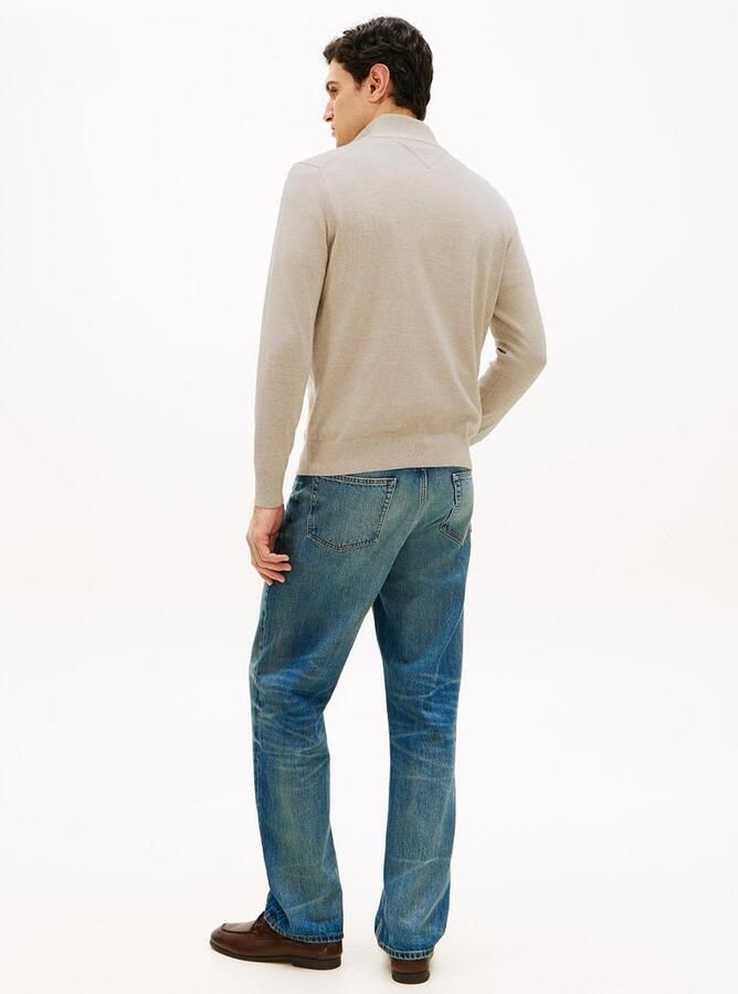 TOMMY HILFIGER Heren Truien & Vesten Essential Cotton Zip Mock Beige - Foto 11
