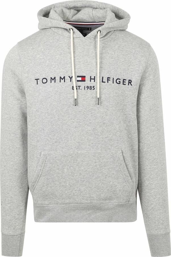 Tommy Hilfiger Grijze Trui Effen Katoenmix NorHeren Pasvorm Gray Heren - Foto 16