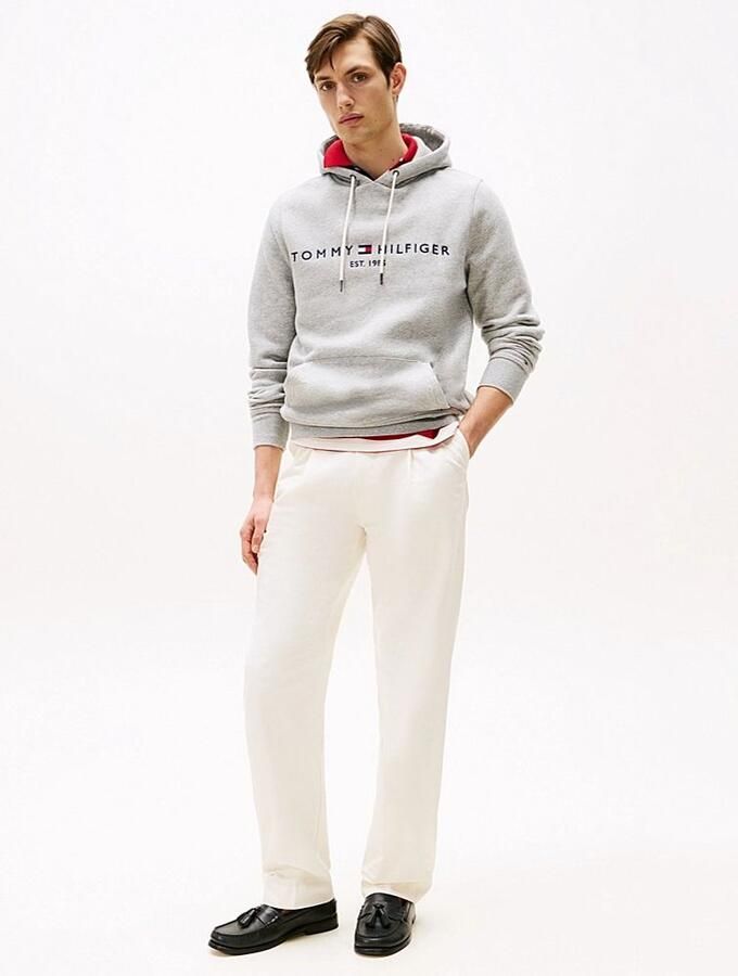 Tommy Hilfiger Grijze Trui Effen Katoenmix NorHeren Pasvorm Gray Heren - Foto 11