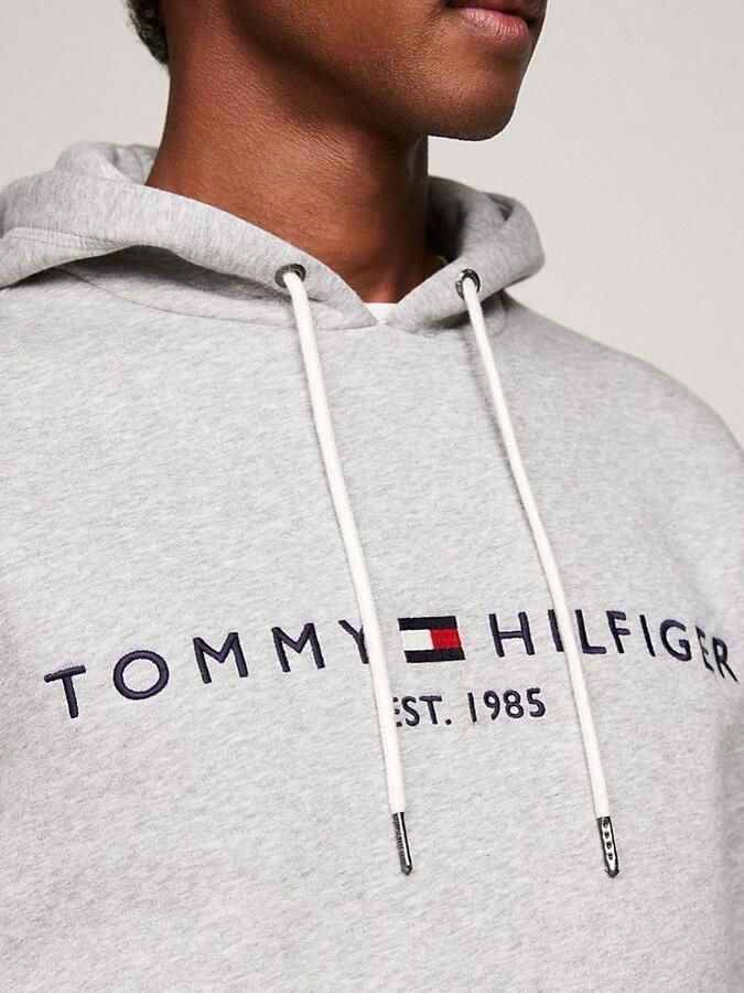 Tommy Hilfiger Grijze Trui Effen Katoenmix NorHeren Pasvorm Gray Heren - Foto 18