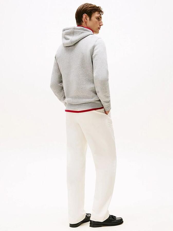 Tommy Hilfiger Grijze Trui Effen Katoenmix NorHeren Pasvorm Gray Heren - Foto 19