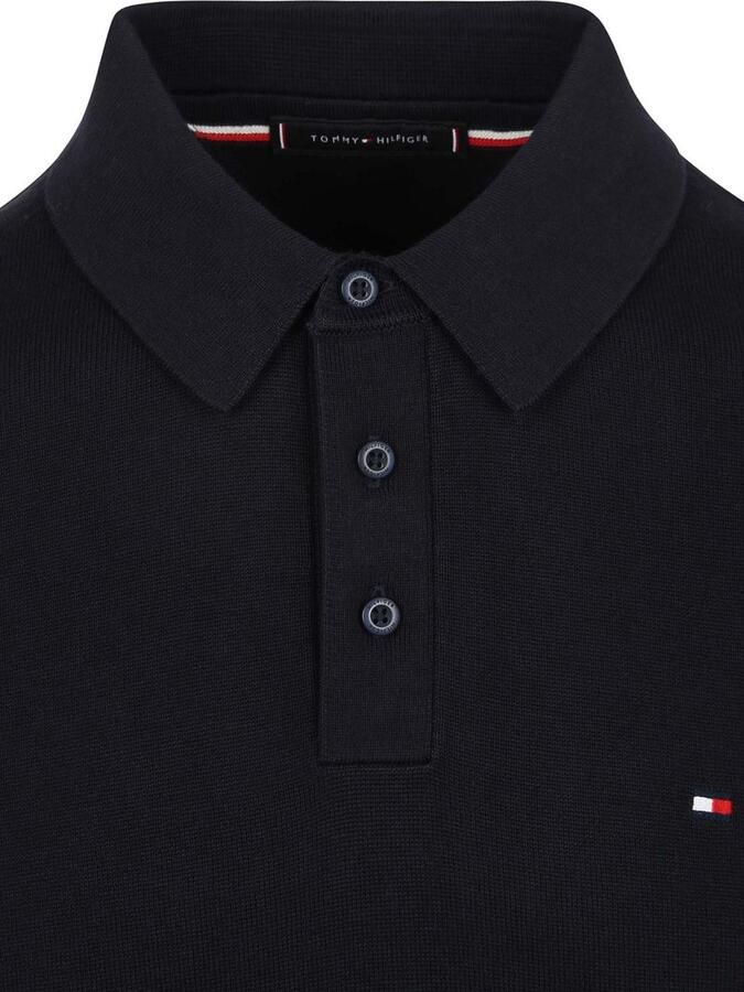 Tommy Hilfiger regular fit gebreid poloshirt van puur katoen - Foto 5