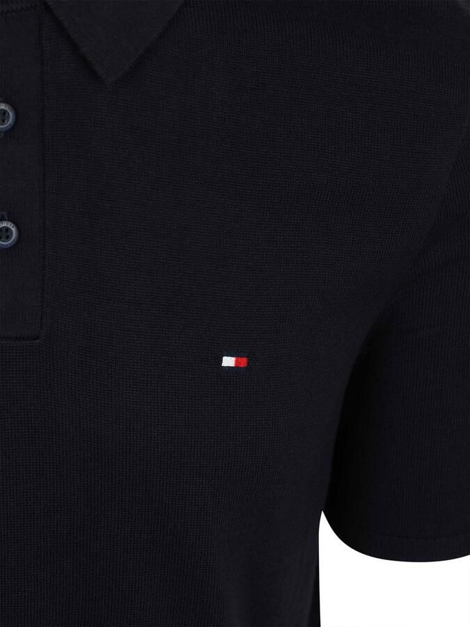 Tommy Hilfiger regular fit gebreid poloshirt van puur katoen - Foto 6